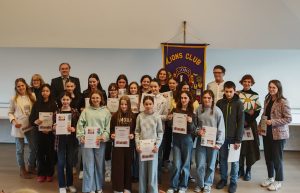 Zaključek Plakata miru v Celjskim OŠ pod pokroviteljstvom Lions kluba Celje Mozaik